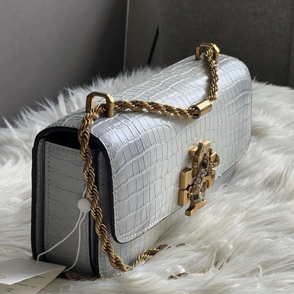 154786 - Tory Burch Eleanor Embossed Rectangular Bag - Picture 2 of 13